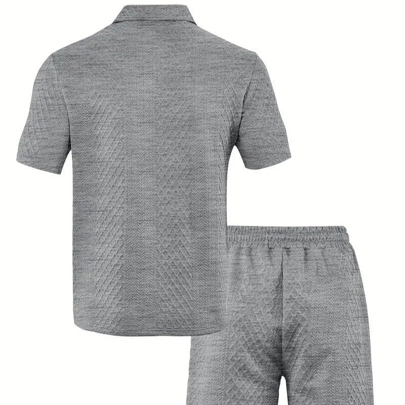 Adam Wojciech | Men's summer set with a zipper