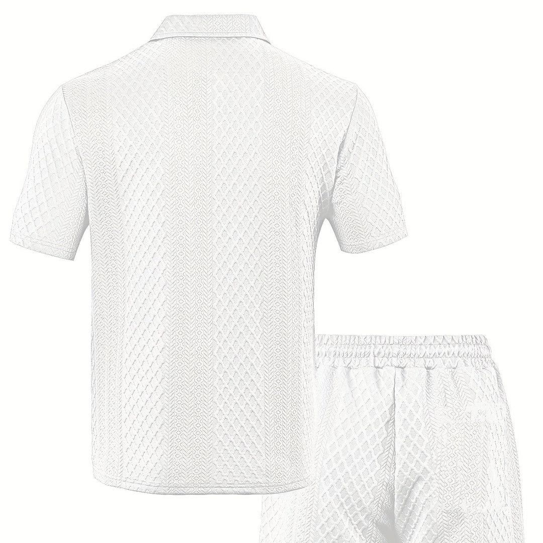 Adam Wojciech | Men's summer set with a zipper