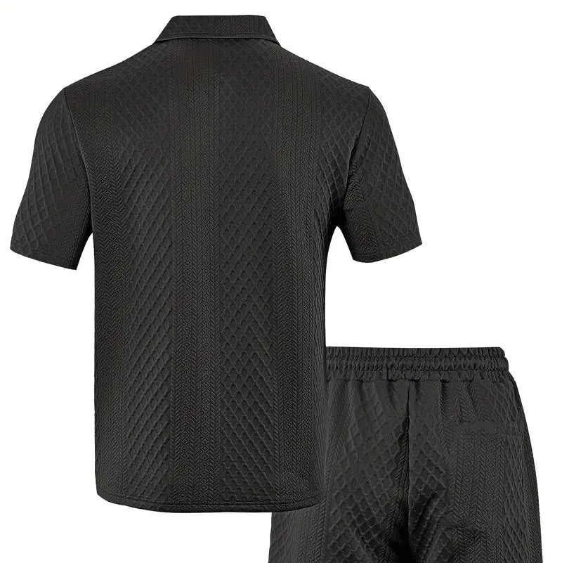 Adam Wojciech | Men's summer set with a zipper