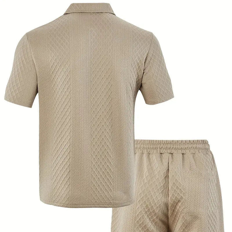 Adam Wojciech | Men's summer set with a zipper