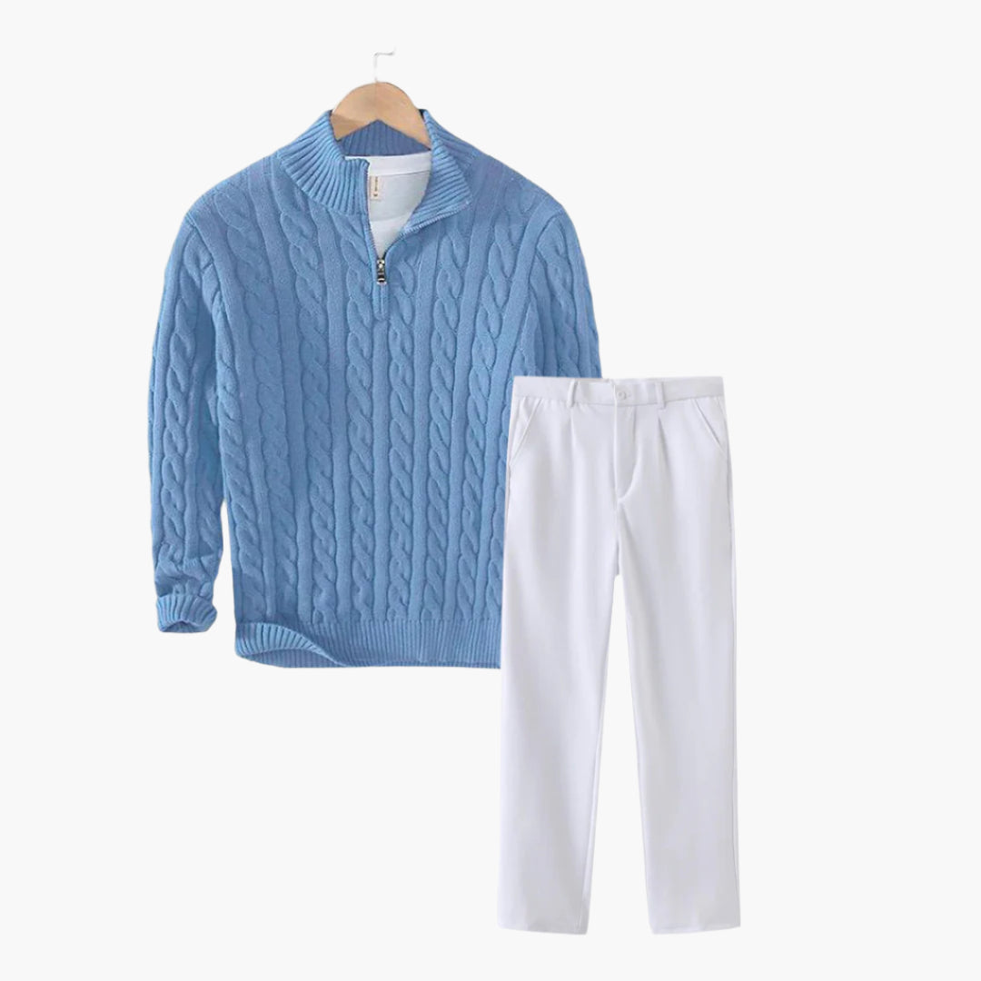 Elegancki zimowy zestaw Chic Winter - Riviera Stroll dla stylowej elegancji w chłodne dni