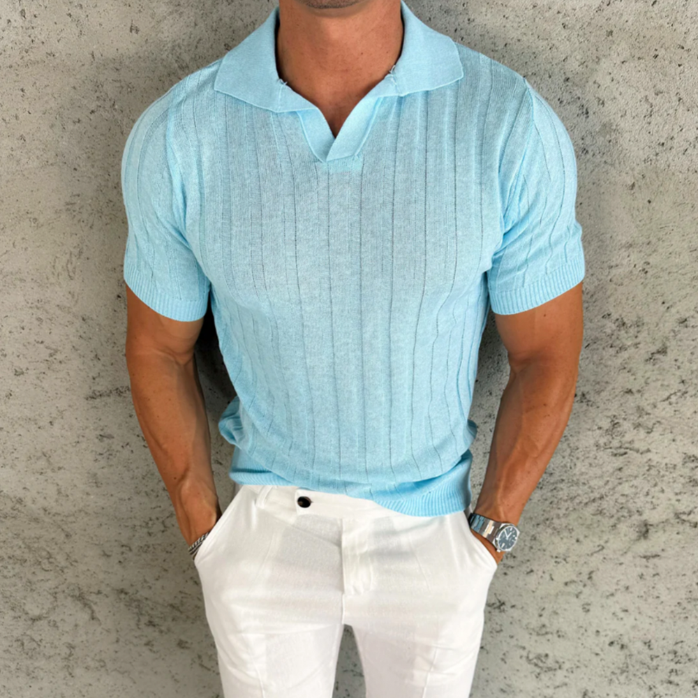 Maurycy | Eleganckie polo z krótkim rękawem