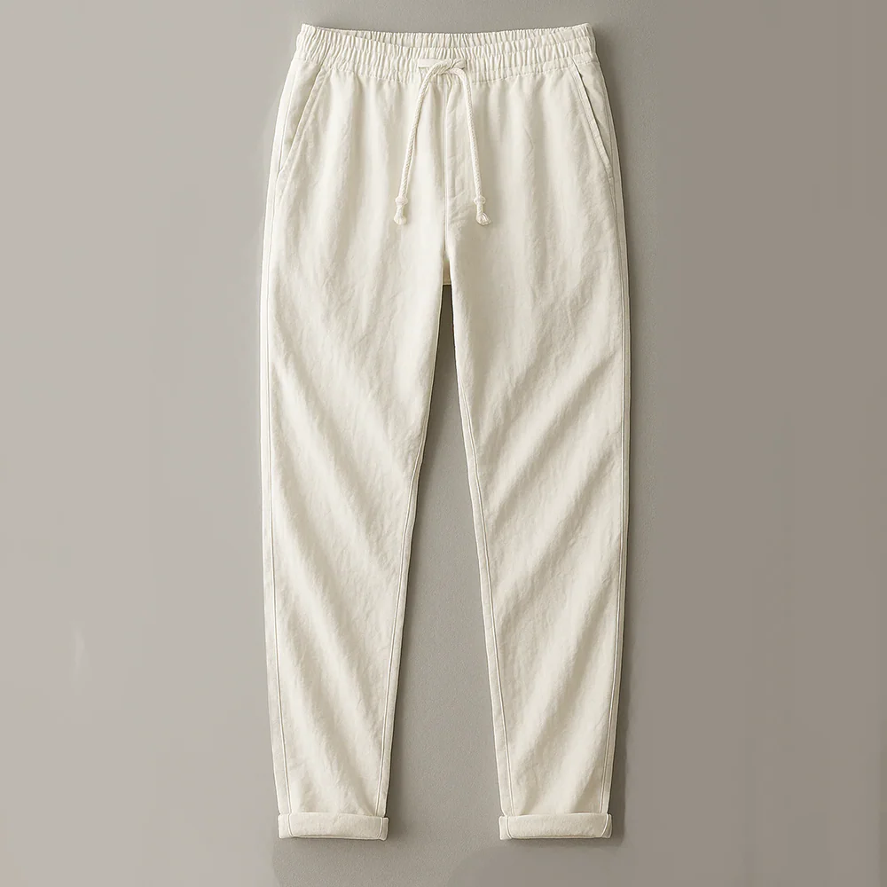 Dominik | Wygodne i stylowe lniane spodnie męskie